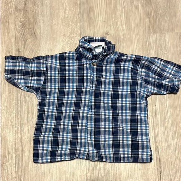 Blue Plaid Kids Shirt - Picture 1 of 1